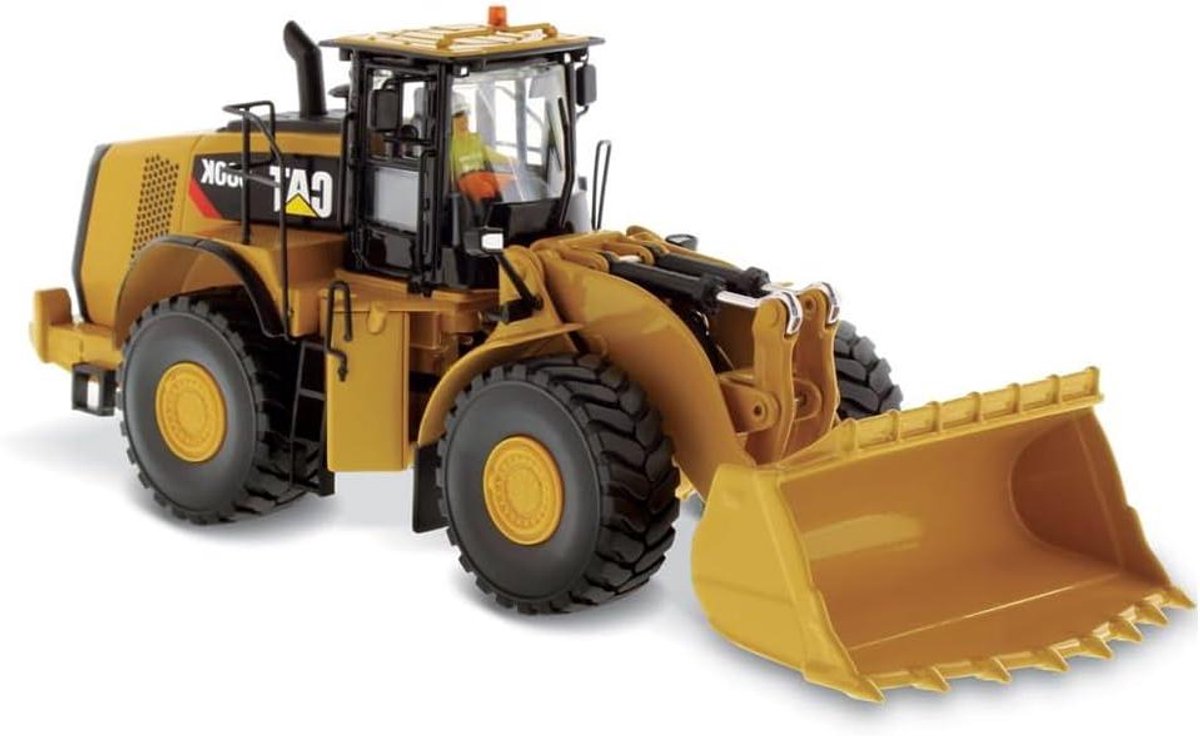 Wiellader model - Bouwmachine replica - Verzamelaars item - Gedetailleerd metaal ontwerp - Schaal 1:50 - Geel Speelgoedkruiwagen kopen online