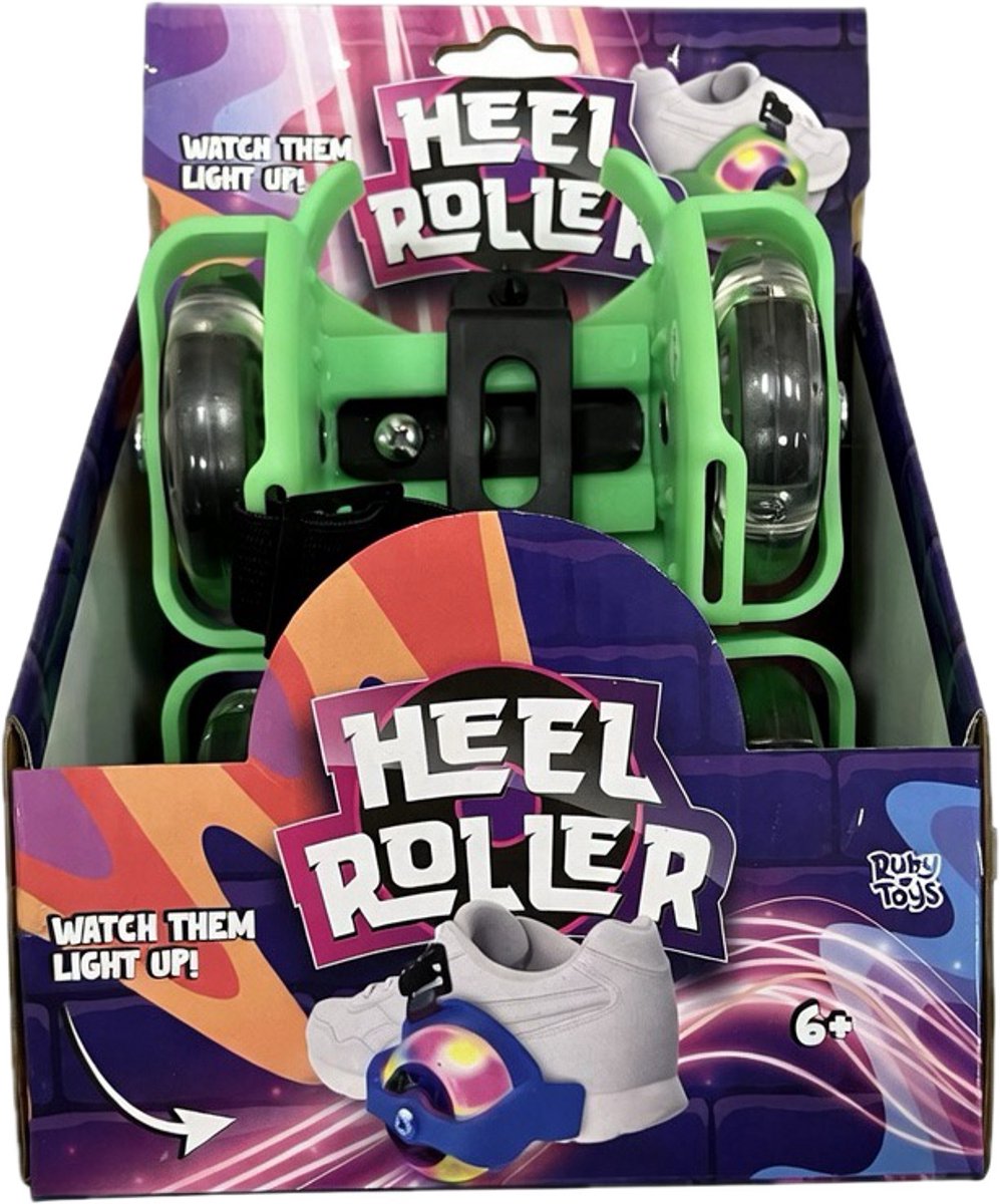 Wieltjes voor Schoenen Kleur Groen - Hakwiel - Flashing Rollers - Heel Roller - Rolschaats voor Kinderen Rolschaatsen kopen online