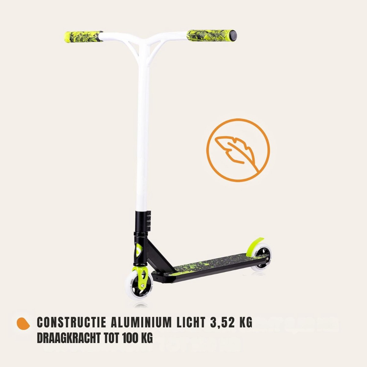 Zylo® Stuntstep Jongen - Stuntstep Volwassenen - Voor Jongesn en Meisjes - Kalk - 67cm x 11cm x 84cm Step kopen online