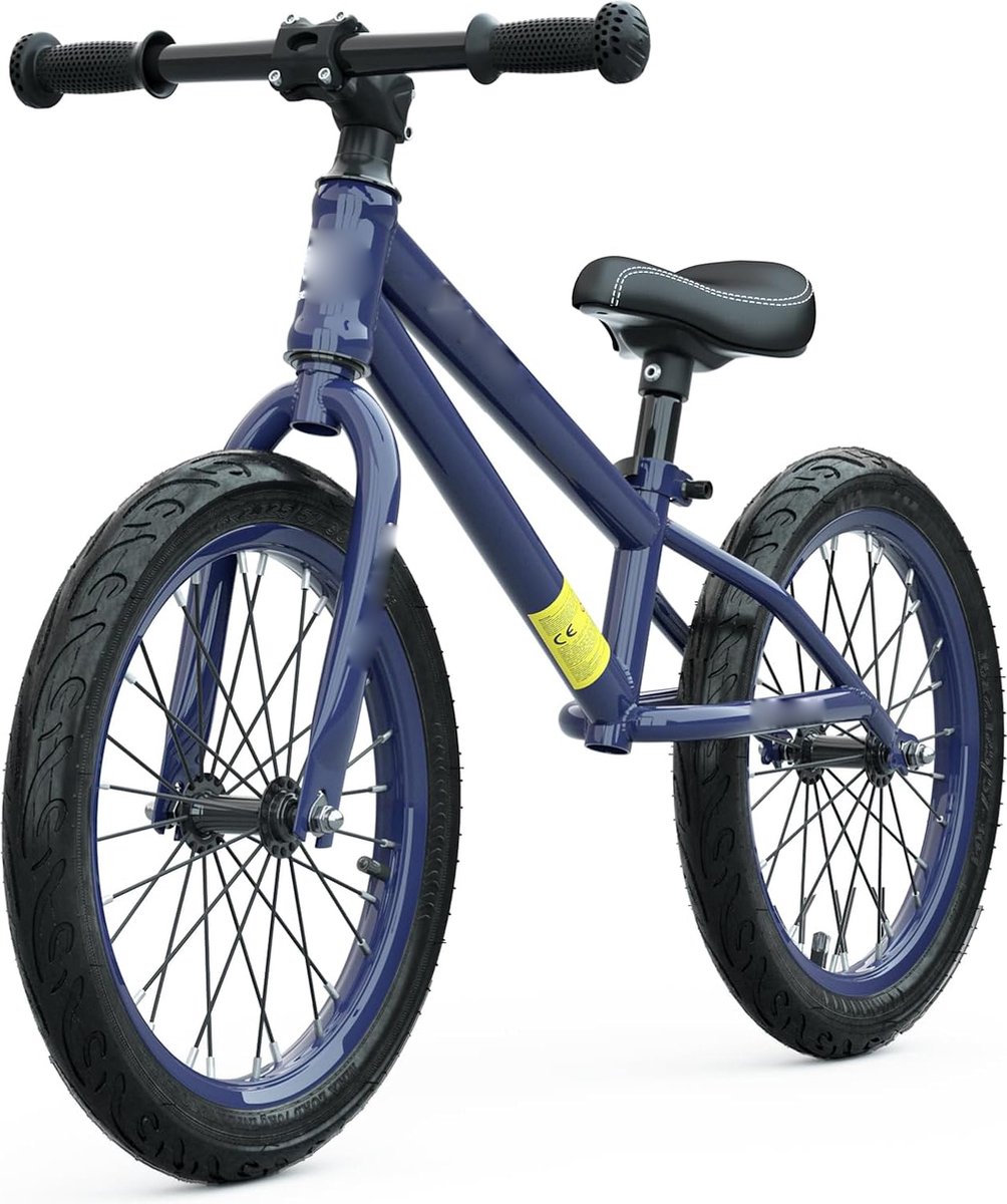 16 Inch Loopfiets voor Kinderen van 4-8 Jaar - Lichtgewicht Carbon Stalen Frame - Verstelbaar Zadel - Pneumatische Luchtbanden - Balansfiets voor Jongens en Meisjes Loopfiets kopen online