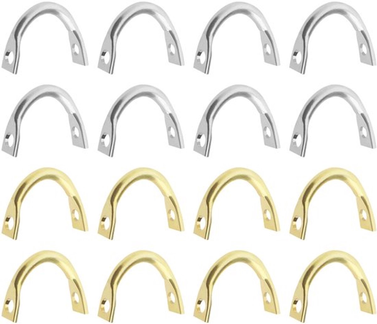 200 stuks vissers clevis 7 5x6mm gemakkelijke spin spinner u type 1mm aas maken boor u vormige messing verbindingen lure maken accessoires zoetwater zoutwater goud en zilver