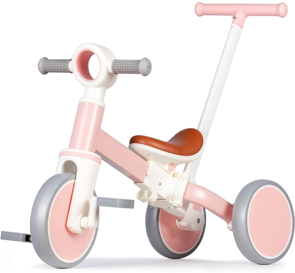 4-in-1 Driewieler met Duwstang – Loopfiets & Kinderfiets – Verstelbaar & Meegroeiend – Voor Peuters 1–4 Jaar – Veilig & Stabiel – Binnen & Buiten Gebruik Driewieler kopen online