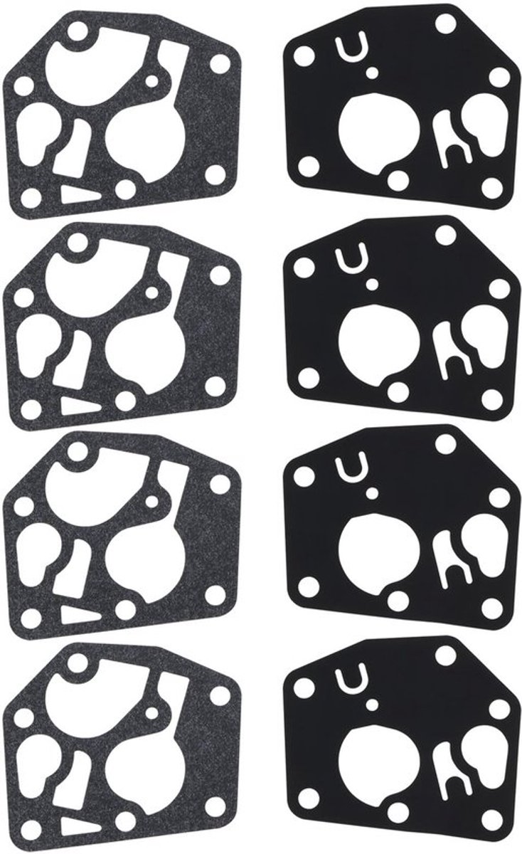 4 sets carburateur diafragma pakking kit grasmaaier carburateur reparatie membrane compatibel met briggs stratton motor 450 500 550 600 series