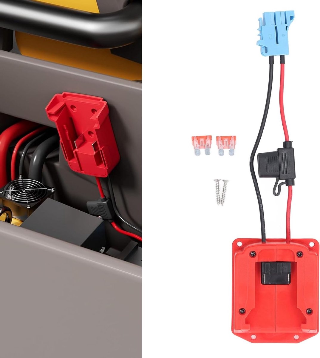 accu adapter 18v voor power wheels abs kunststof met aansluitconnector voor peg perego geschikt voor 48 11 1828 ideaal voor accu upgrades en vervangingen