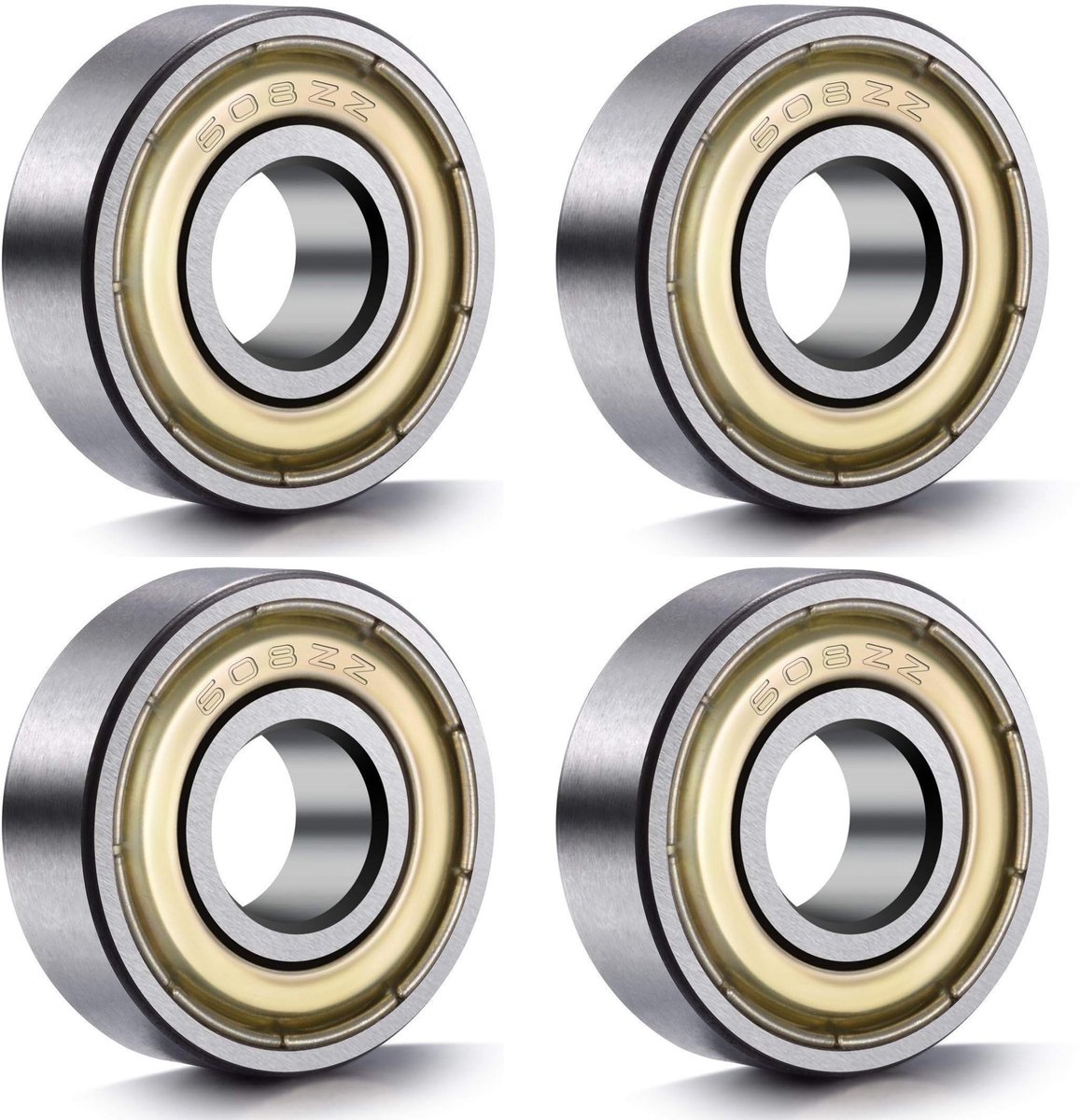 allecto 608zz lagers hoogwaardige kogel lagers duurzaam 4 stuks perfect voor skateboarden laag wrijving en geluid geschikt voor diver