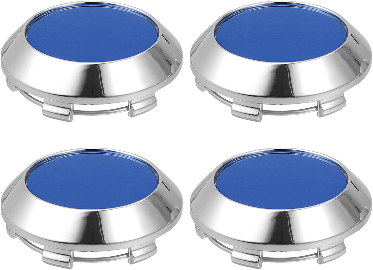 Allecto - 70mm Dia Wielen Center Hub Caps - Stijlvolle uitstraling - Zilver Blauw - Eenvoudige installatie - Geschikt voor auto en truck Buitenspeelvoertuigaccessoire kopen online