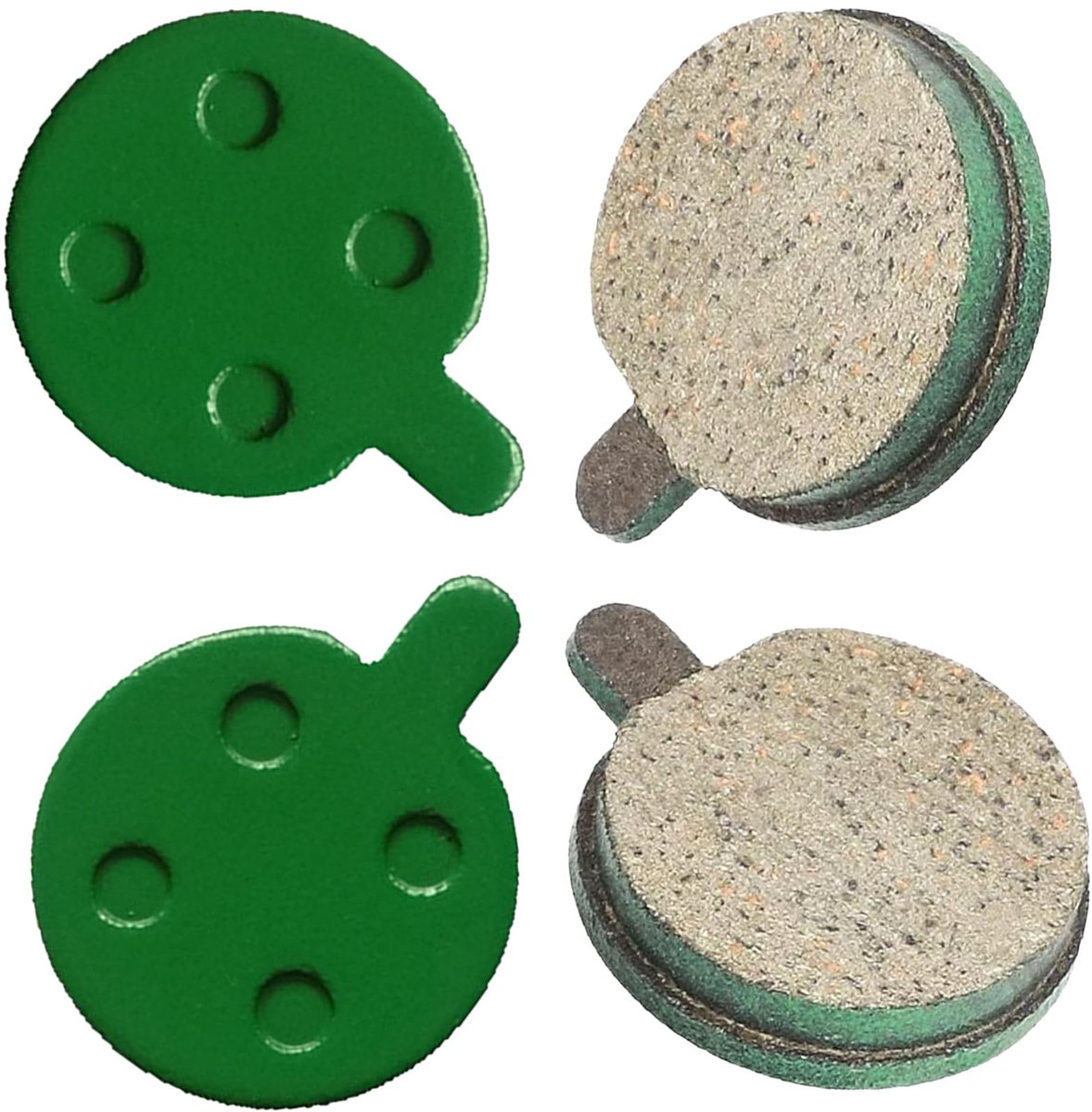 Allecto - E-Scooter Remblokjes - Rempads voor Elektrische Scooter - Groene Kleur - Vervangingsonderdelen - Geschikt voor Xiaomi M365 Pro - Set van 2 Buitenspeelvoertuigaccessoire kopen online