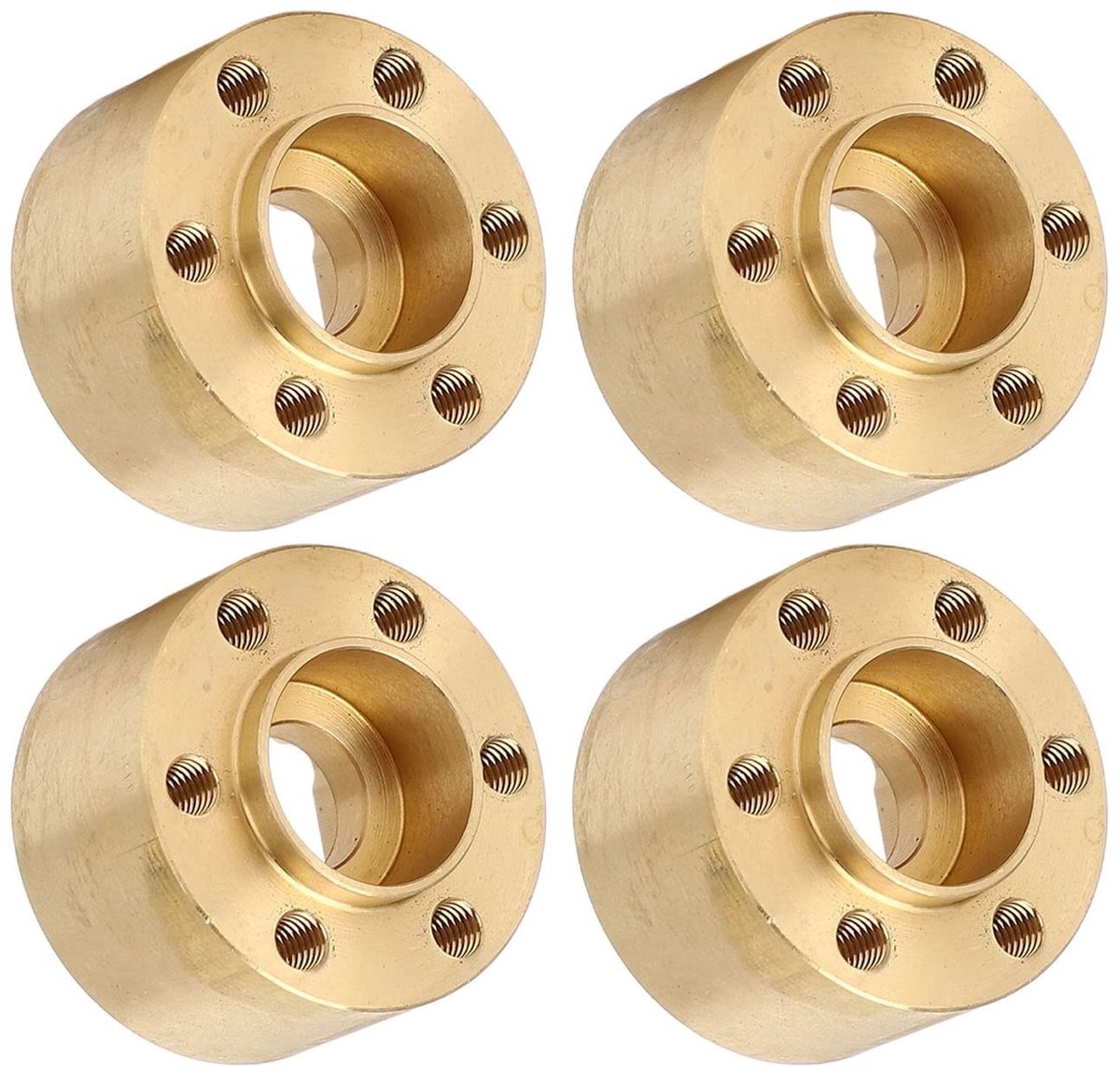 Allecto - Hex Hub Verbreden Adapter - Wiel Hex Naafgewicht - Robuust 4 Stuks - Goud 15mm - Voor DIY - Geschikt voor modellen Buitenspeelvoertuigaccessoire kopen online