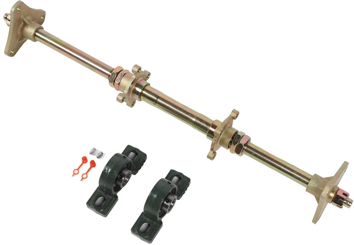 Allecto - Kart-achteras kit - Achteras set - Compleet voor skelter-ombouw - 24 inch - Doe-het-zelf karts - Ideaal voor zelfonderhoud - Inclusief na... Skelter kopen online