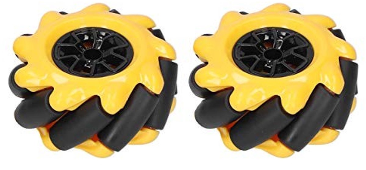 allecto mecanumwiel omnidirectioneel wiel diy slimme robotauto accessoires 60 mm robuust ontwerp geschikt voor volwassene inclusief 2