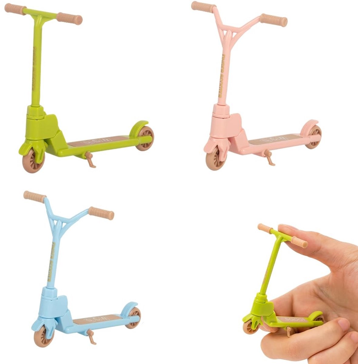 Allecto - Mini Vingerrollers Set van 3 - Creatieve Vingerstep met Twee Wielen - Perfect voor Hobbyprojecten - Geschikt voor Kinderen en Volwassenen... Skateonderdeel kopen online