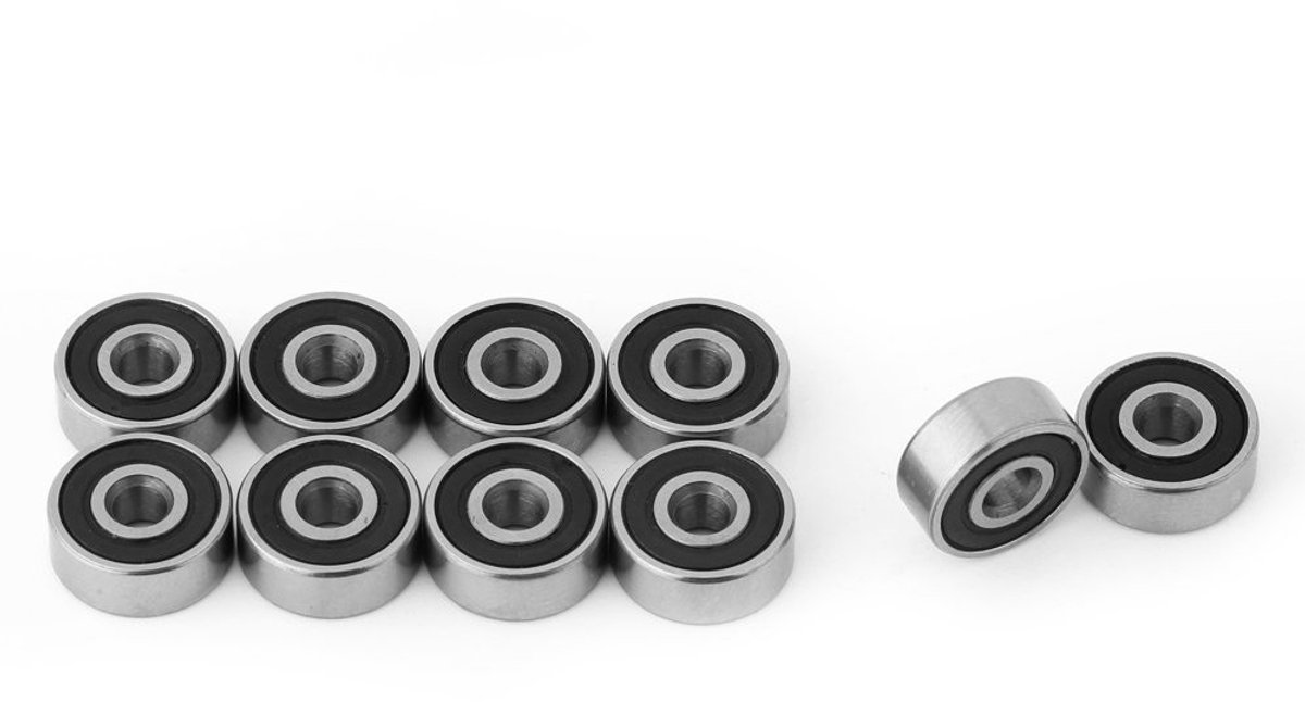 allecto miniatuur kogellagers kogellager 623 2rs rubber sealed 3x10x4mm skateboard en meer hoogwaardige kwaliteit geschikt voor versc