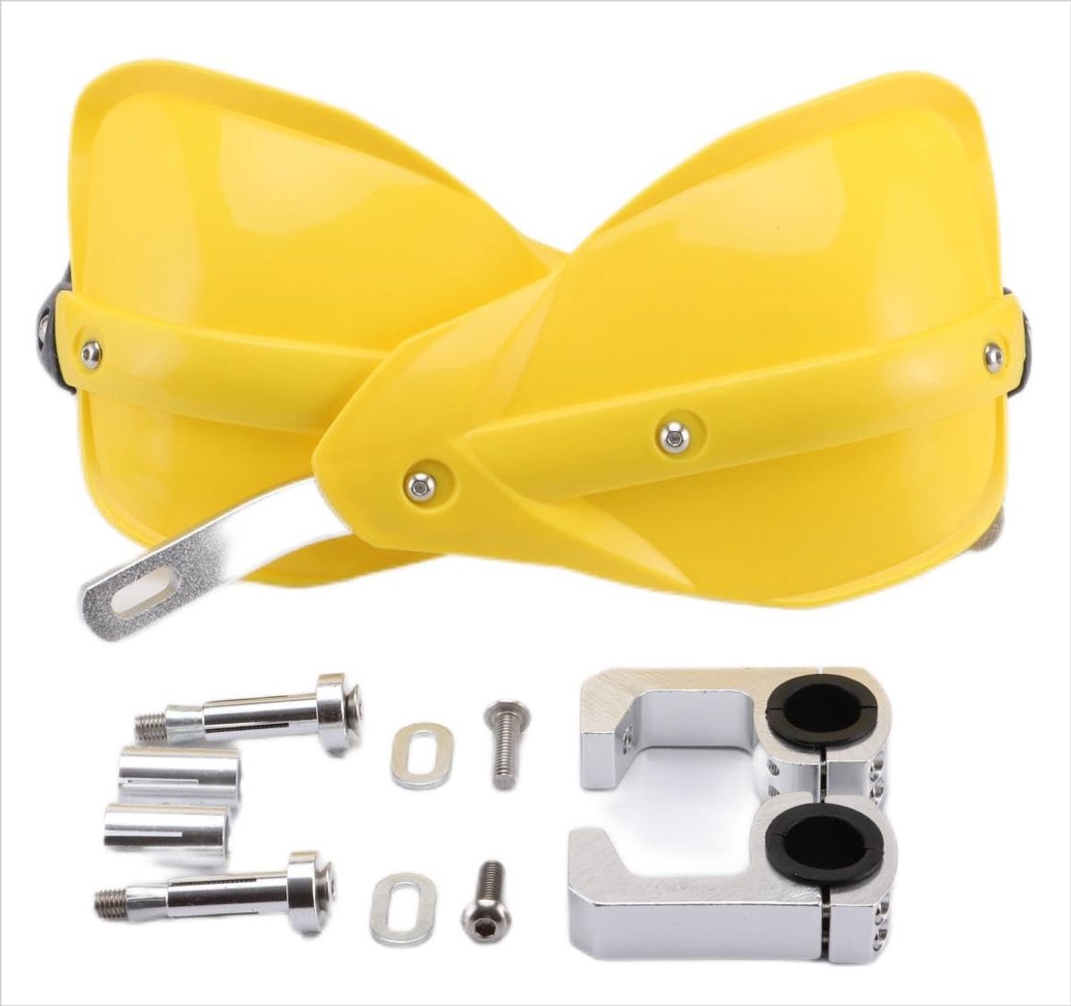 Allecto - Motorfiets handborstel - Handguard - Hoogwaardige bescherming - Geel - Geschikt voor scooter - Duurzaam en stevig Buitenspeelvoertuigaccessoire kopen online
