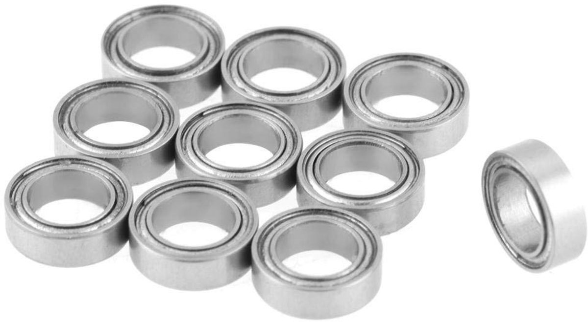 allecto pack van 10 mini kogellagers mr85zz 5x8x2 5 mm dubbel afgeschermd hoogwaardige metaal kogellagers