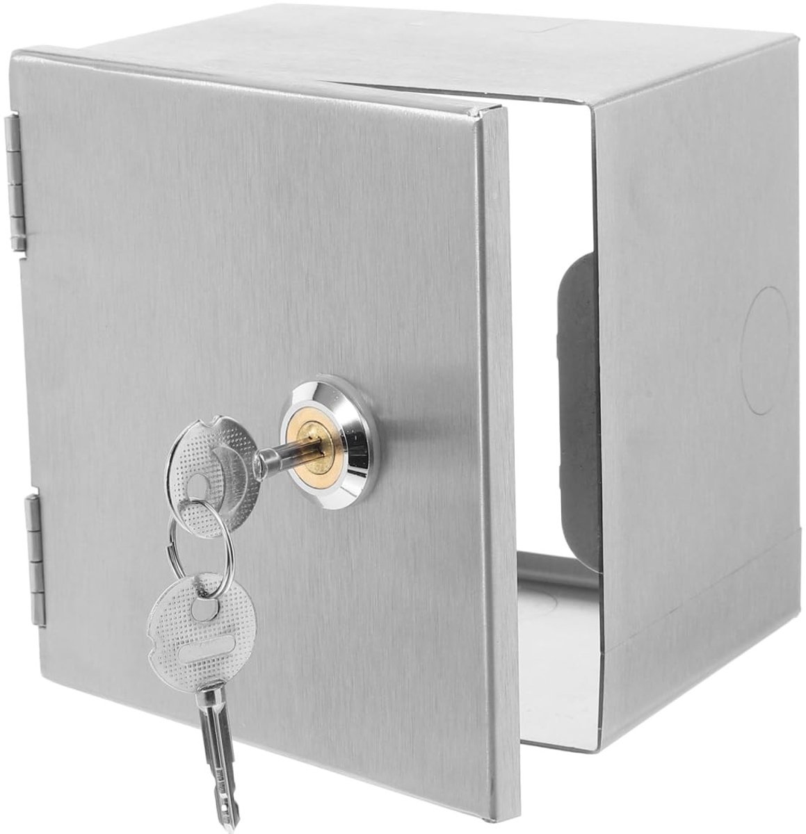allecto rvs elektrische distributiekast met slot wandmontage voor elektrische voertuigen veilig en duurzaam ideaal voor thuisgebruik eenv