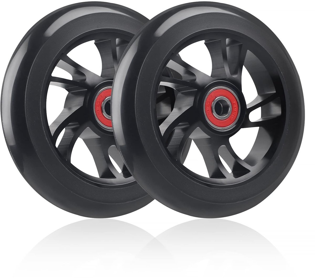 allecto scooterwielen 110 mm reservewielen hoge terugslag zwart perfecte grip voor stunt scooters geschikt voor volwassenen
