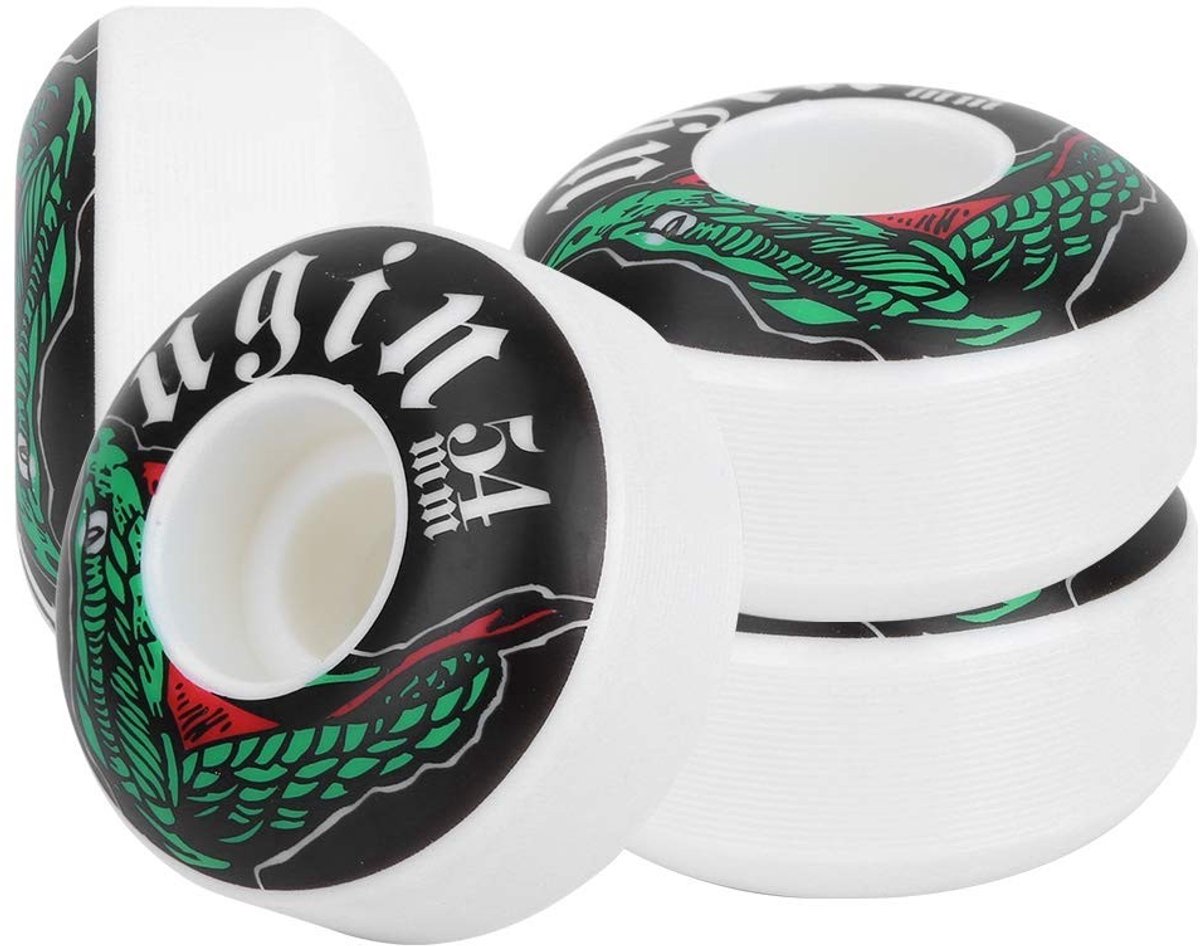 Allecto - Skateboardwielen - PU-Straatwielen - Hoogwaardige Elastiteit - 54x32MM - Duurzaam en Glijdt Soepel - Geschikt voor Ervaren Skaters - 4 Stuks Skateonderdeel kopen online