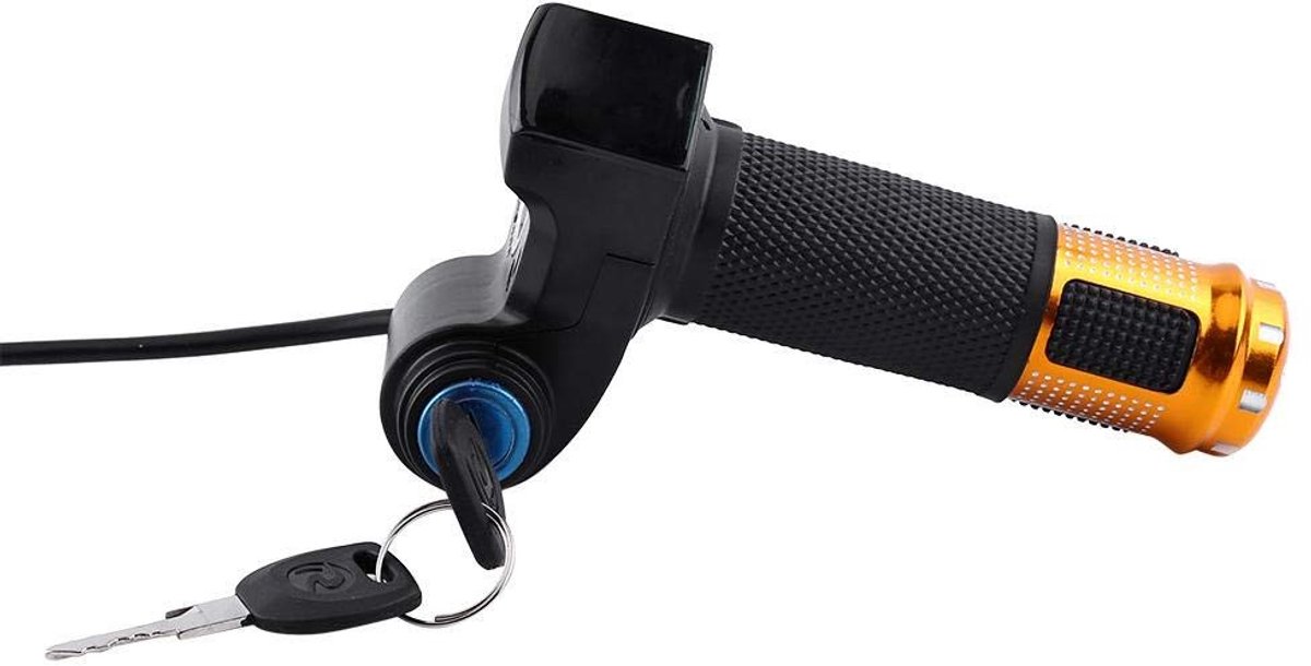 Allecto - Stuur voor gasdruk - Gashandvat met LED-display - Aluminium en rubber - Gouden kleur - Geschikt voor scooter - Digitale weergave Step kopen online