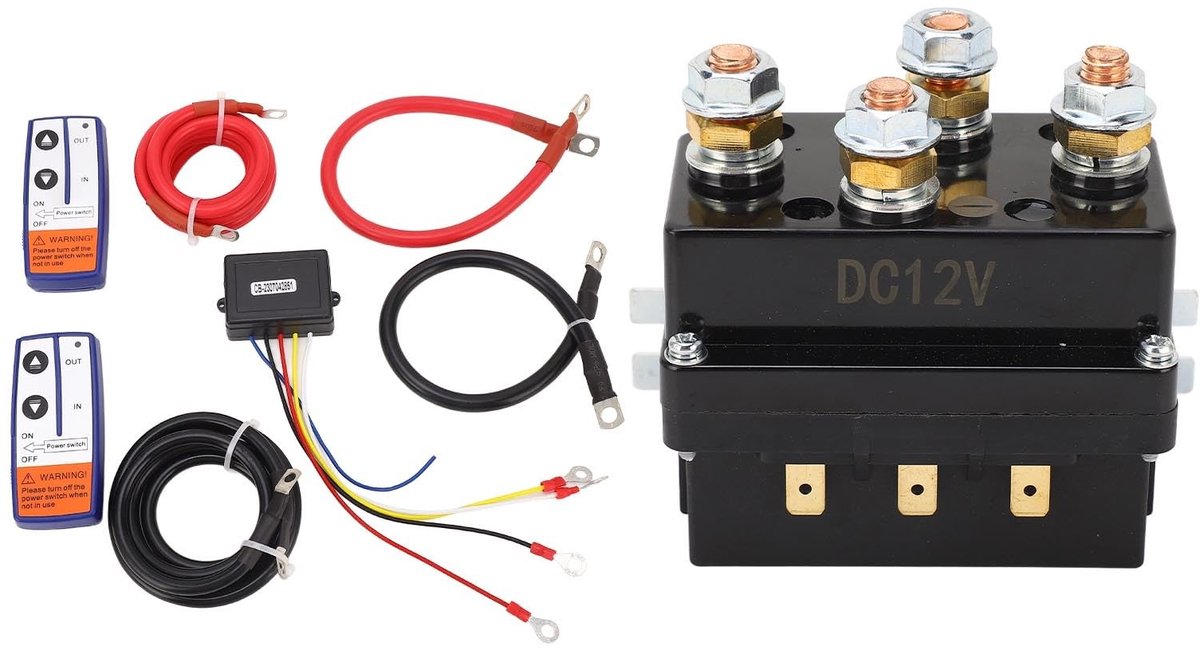 Allecto - Winch Solenoid Relay - Koppelset voor SUV en ATV - Met Afstandsbediening - Duurzaam en Betrouwbaar - Geschikt voor Offroad - 12V en 250A Accuvoertuig kopen online