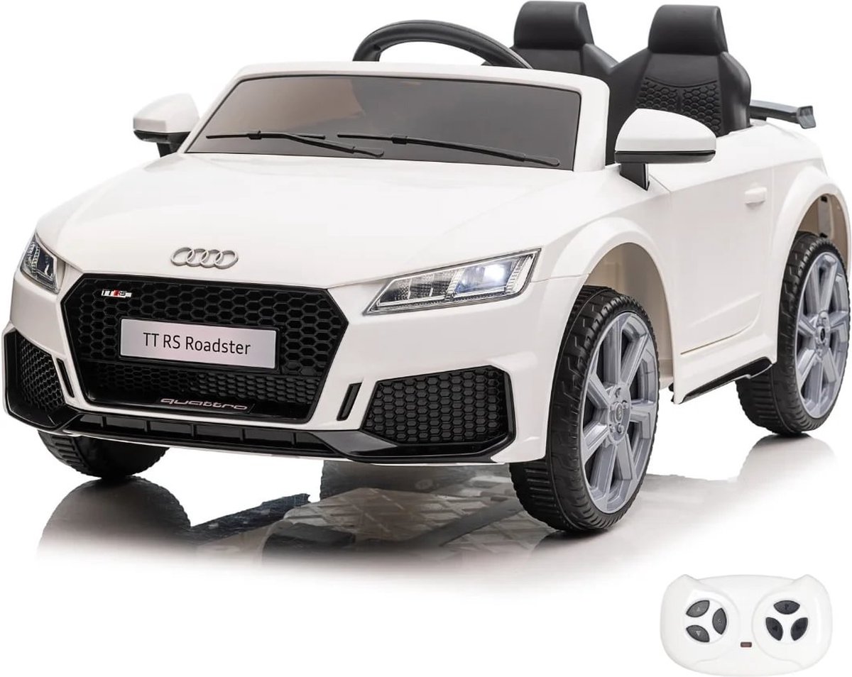 audi tt rs roadster elektrische kinderauto 12v 1 tot 5 jaar wit