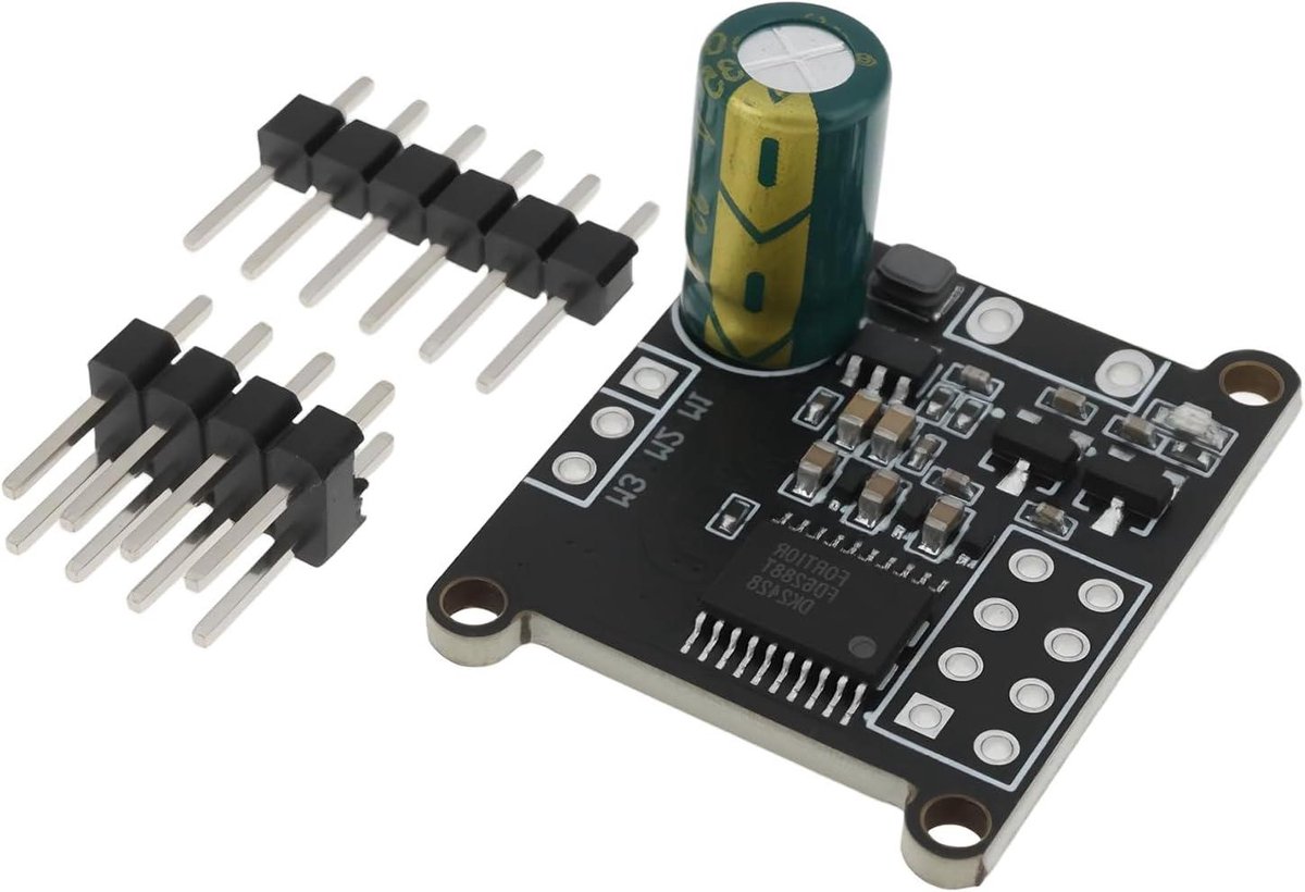 borstelloze motor driver board motor controller board motor controle svpwm algoritme 26x21mm groen