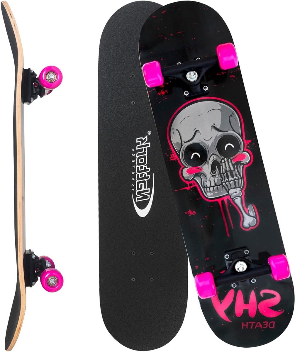 Compleet Skateboard - Skateboard Set Pro Board - Beginners Leren - 9-laags Esdoorn Dek - 31 Inch - Blozen Botten Skateonderdeel kopen online