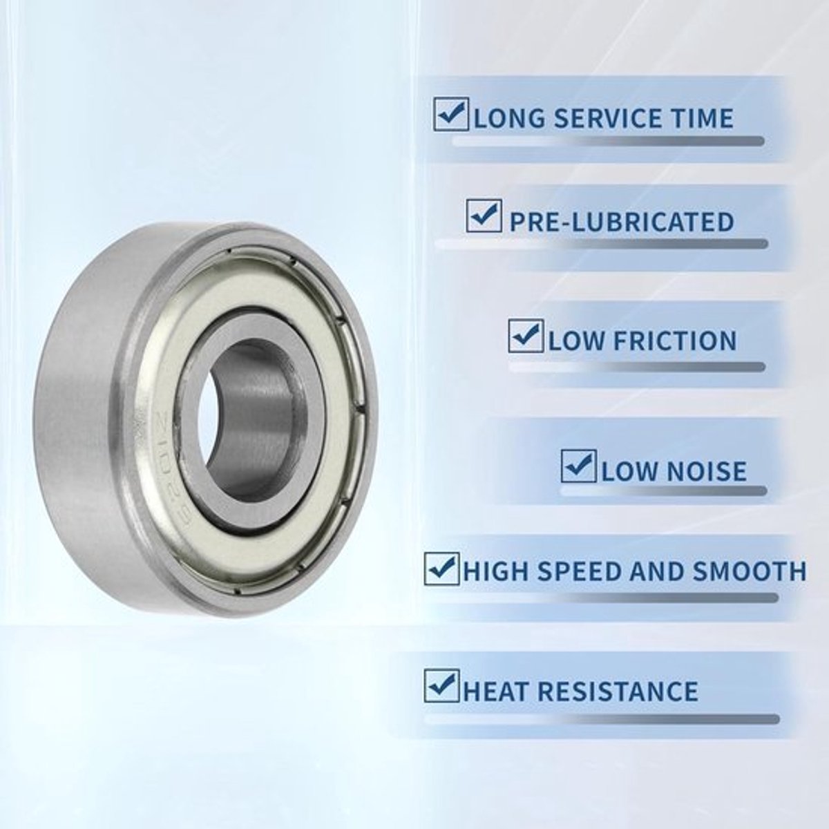 Diepe Groefkogellagers 6201Z x2 | P6 12x32x10 mm | Gesmeerd | Metalen Afdichting | Zilver | Step Wiel Skateboard Vervanging Skateonderdeel kopen online