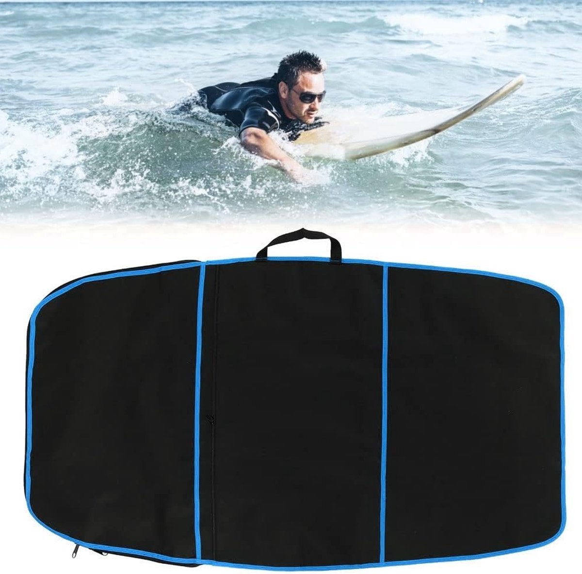 Duurzame surfboard tas voor longboards en bodyboards - Bescherming, waterdicht en lichtgewicht - 71,5 cm x 48 inch Longboard kopen online