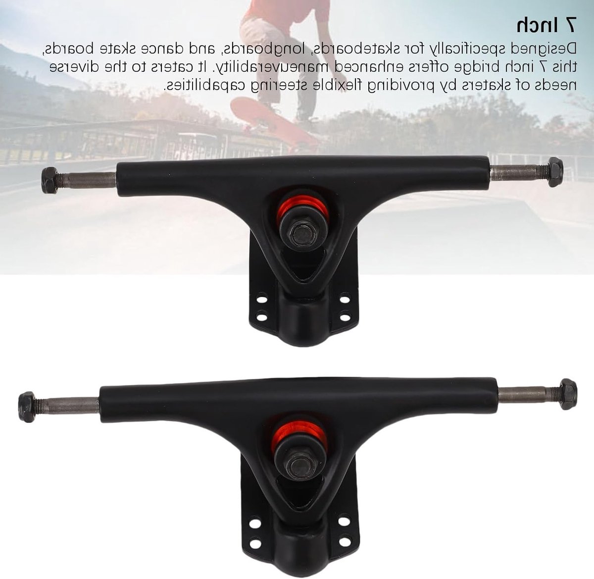 Heavy Trucks van Aluminium Legering voor Longboards - Compleet met Washers, Schroeven en Moeren voor Skateboards en Dans Skateboards Longboard kopen online
