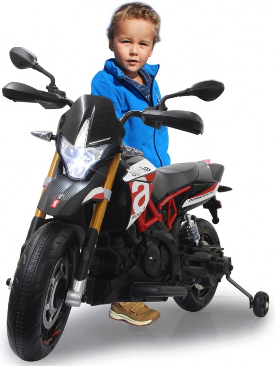 Jamara Elektrische Kindermotor Aprilia Dorsoduro 900 12v Zwart Accuvoertuig kopen online