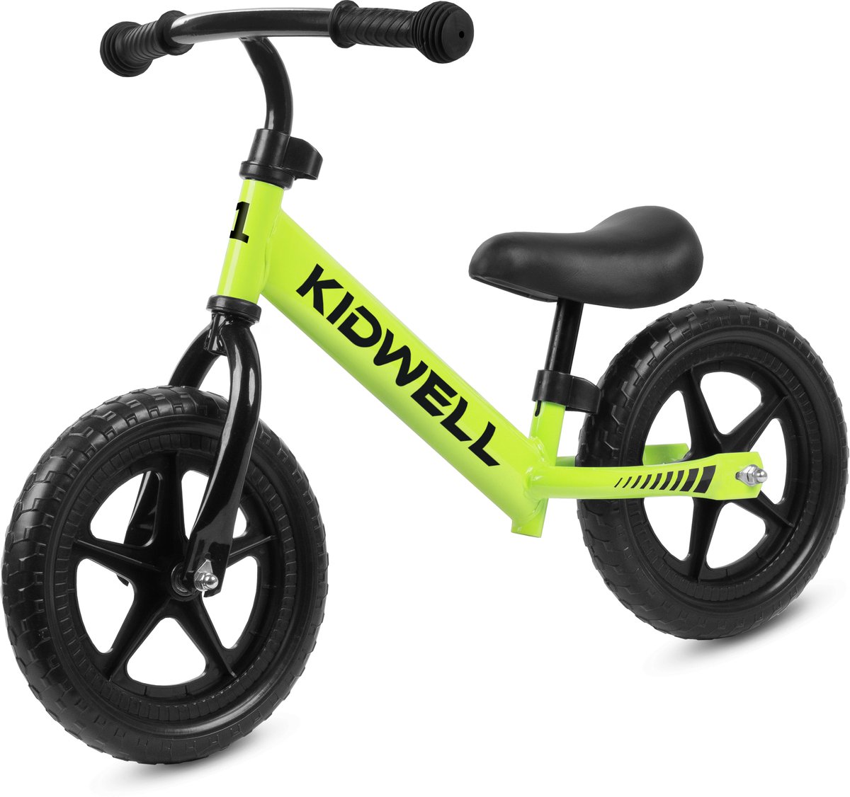 Kidwell-REBEL-Loopfiets-Unisex-Green Neon-12 inch Loopfiets kopen online