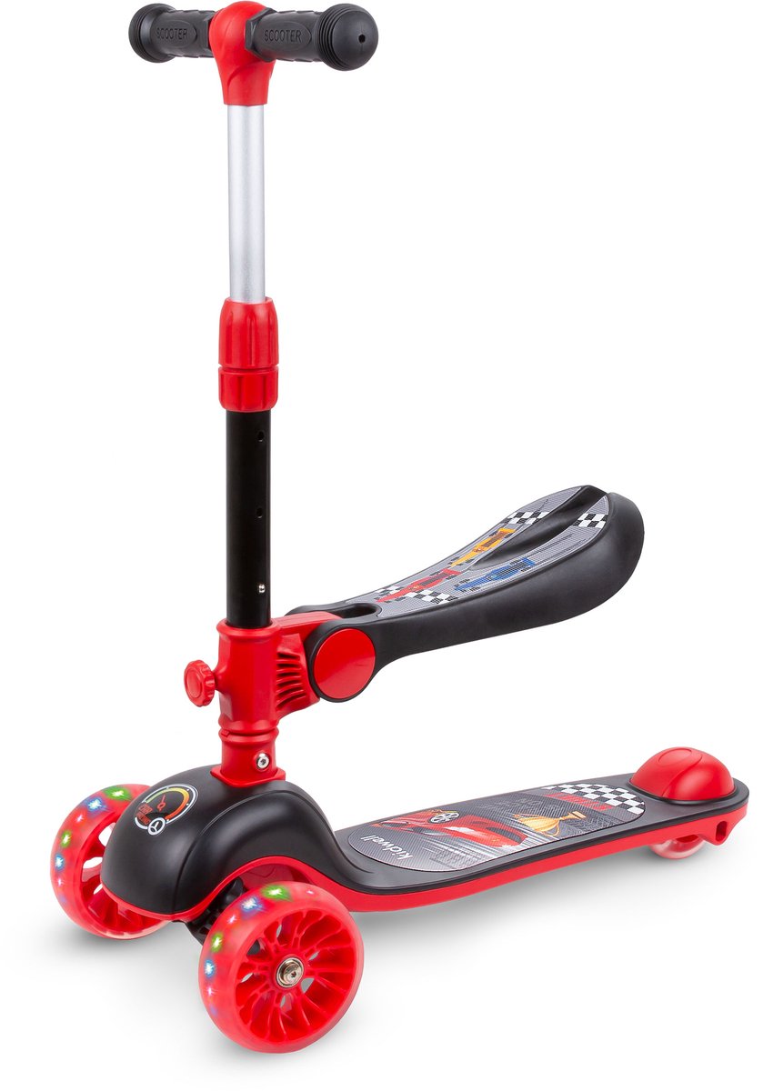 kidwell rimba step rood zwart met zadel