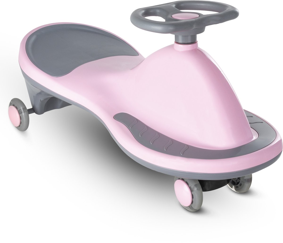 kidwell rollo zwaartekracht ride on led wielen 360 stuur tot 100 kg roze