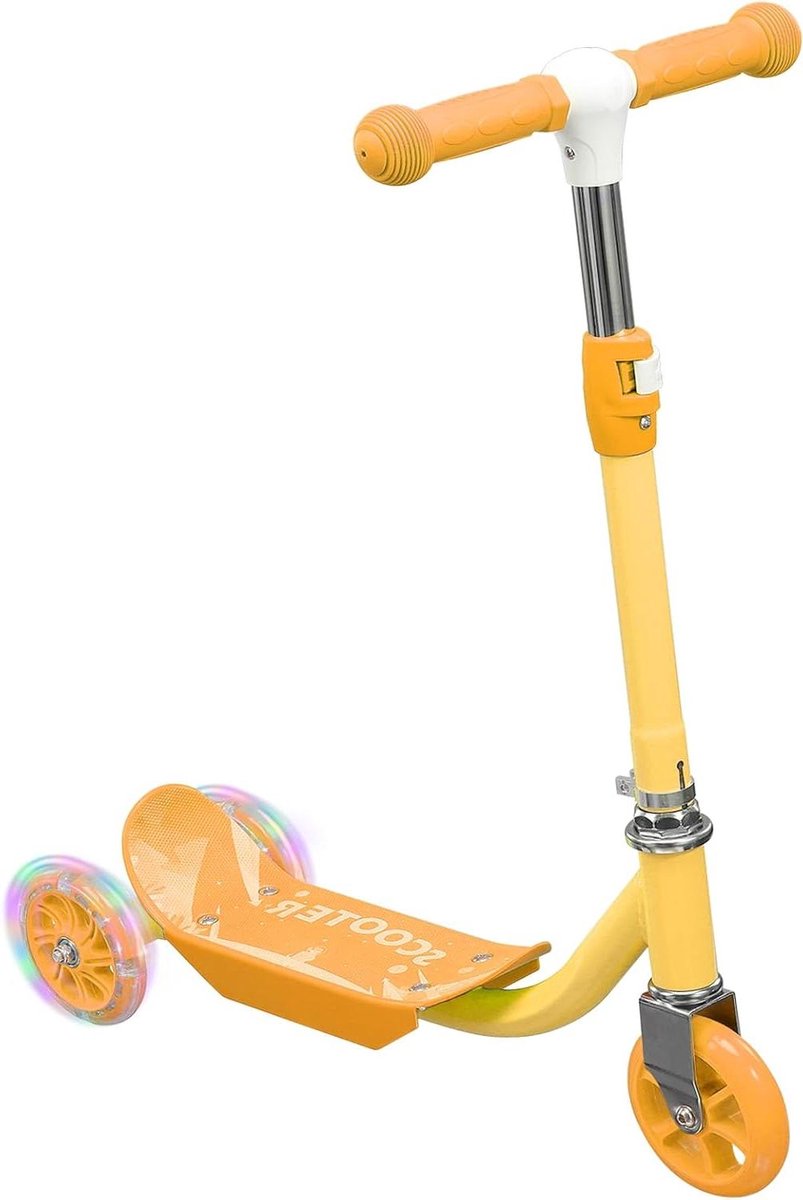 Kinder Driewieler - Loopfiets Oranje - Buiten Spelen - Lichtgevende Wielen - N.v.t. - Oranje Driewieler kopen online