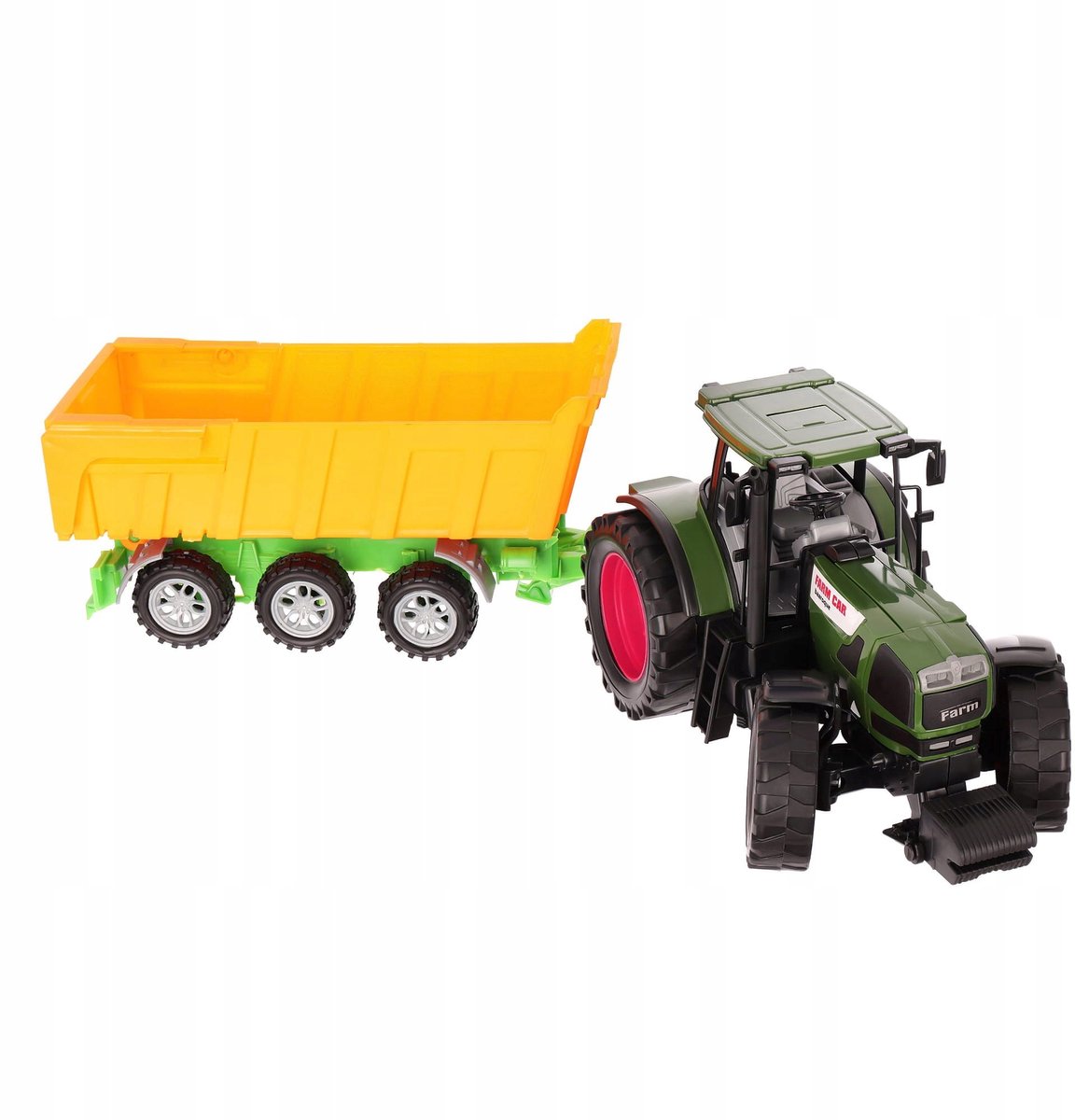 LandToys - Traktor met Aanhanger - Kipper en Openende Aanhanger - 54 cm Traptractor kopen online