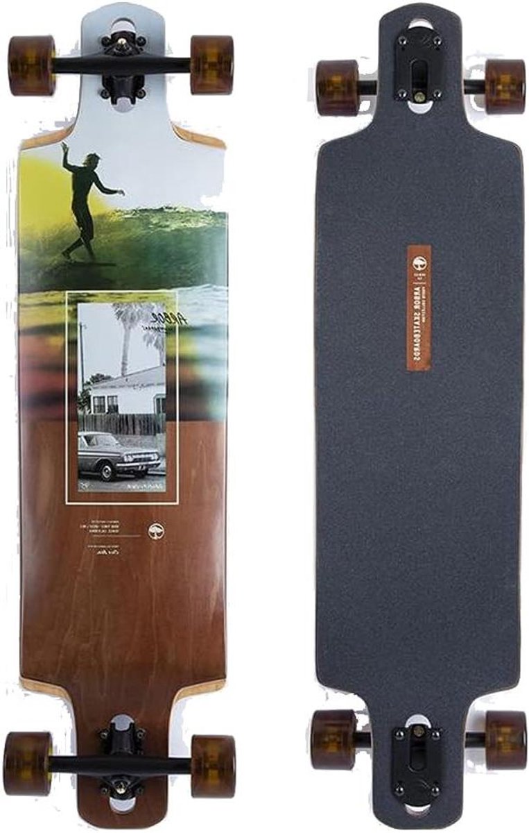 Longboard Compleet - Dropcruiser Board - Carven en cruisen - Fotocollectie Michael Townsend - 38 inch - Multi Longboard kopen online