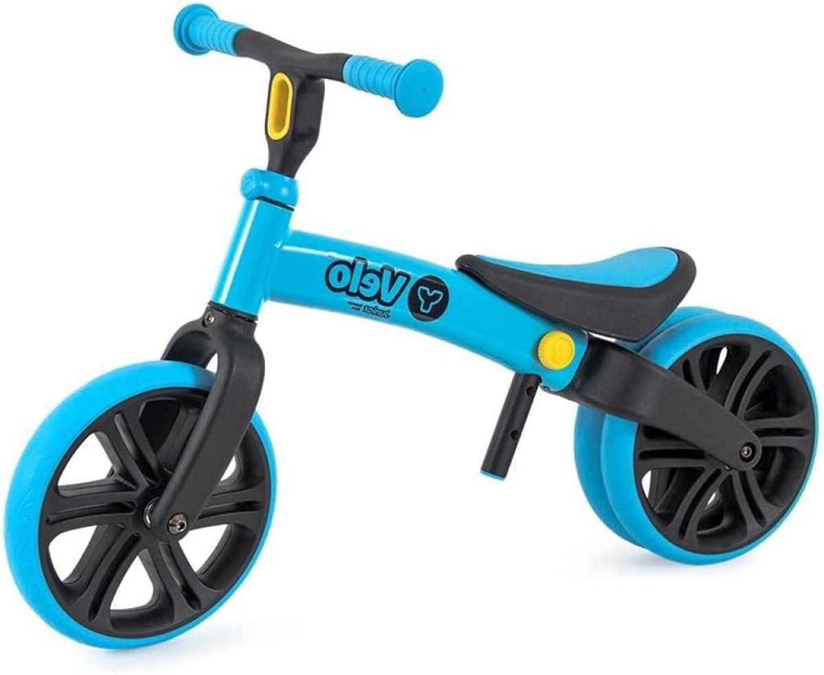 Loopfiets Junior - Kinderfiets Balansfiets - Leren Fietsen - Dubbel Achterwiel - 12 Inch Wielmaat - Blauw Loopfiets kopen online