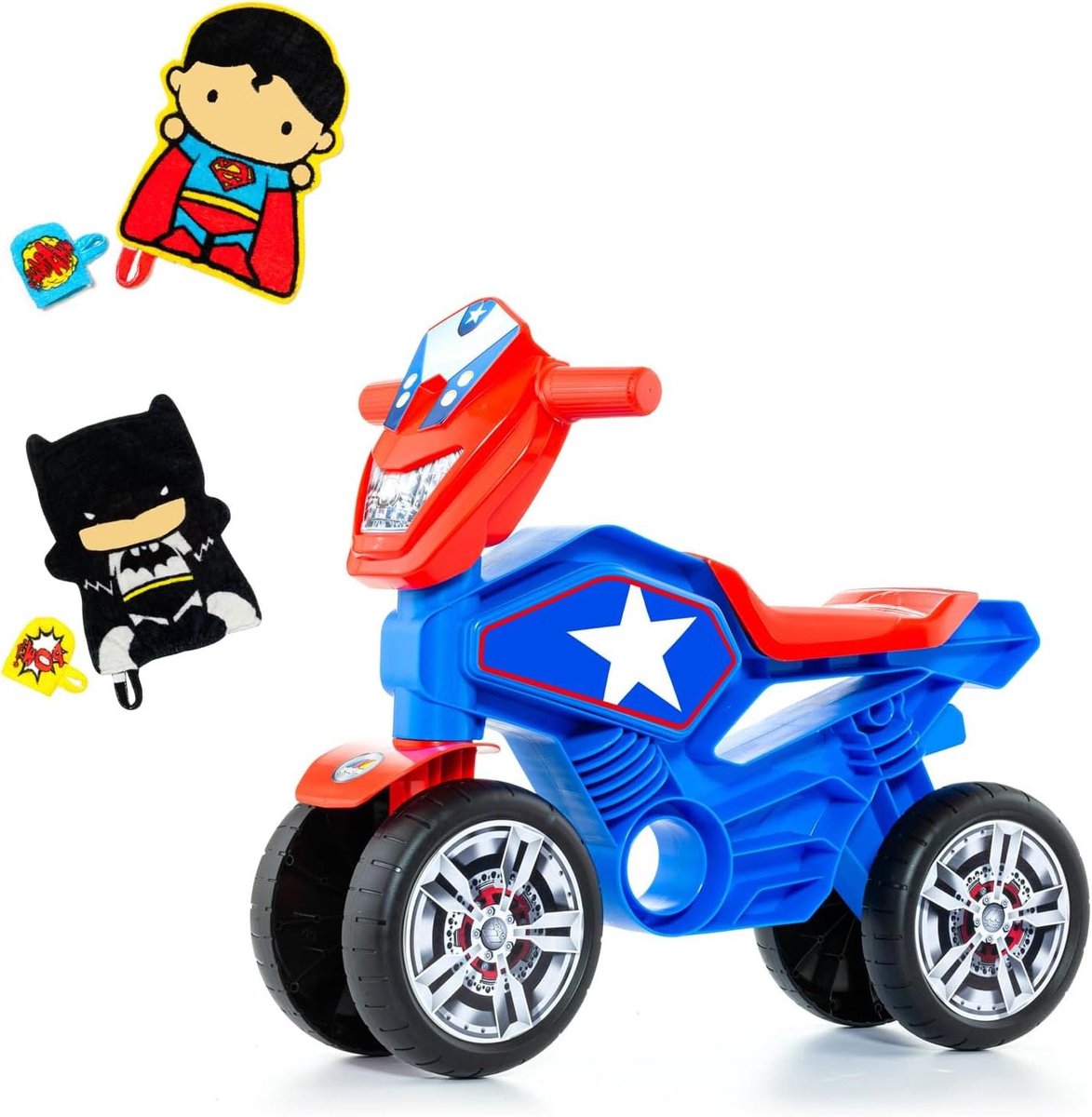 Loopfiets Motorfiets - Kindermotor Speelgoedmotor - Buiten Spelen - Hoge Stabiliteit - 62 x 35 x 46 cm - Blauw Rood Loopfiets kopen online