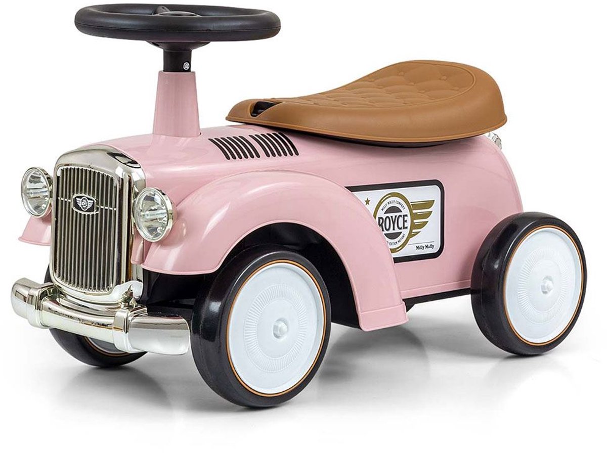 milly mally babywipstoel met geluid royce roze