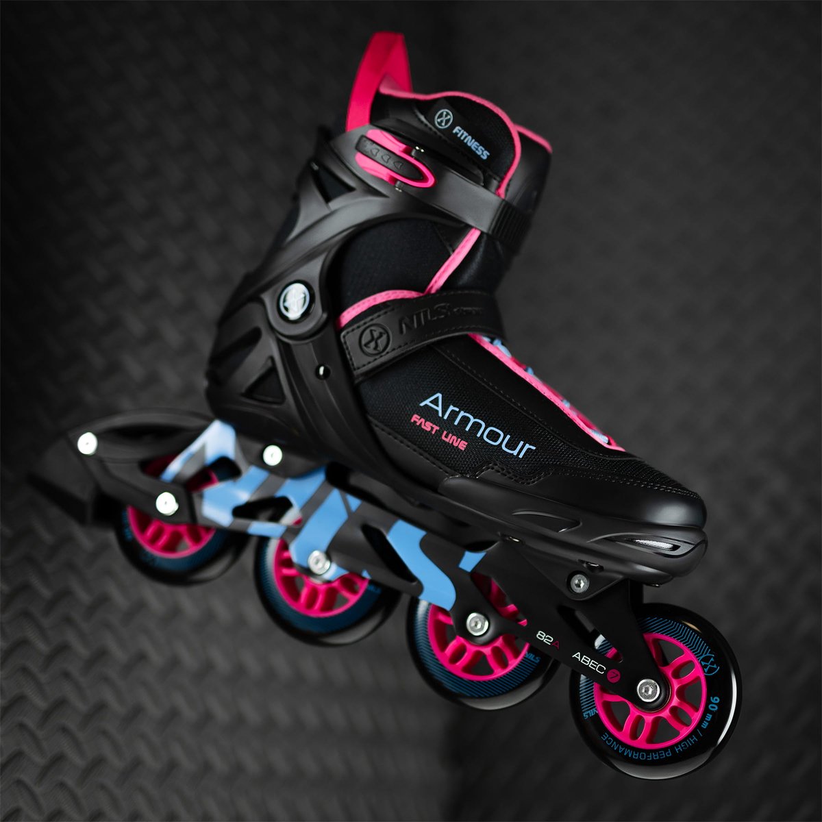 Nils Extreme Armour NA22151 - Fitness Inline Skates - Czarno Różowe Skelter kopen online