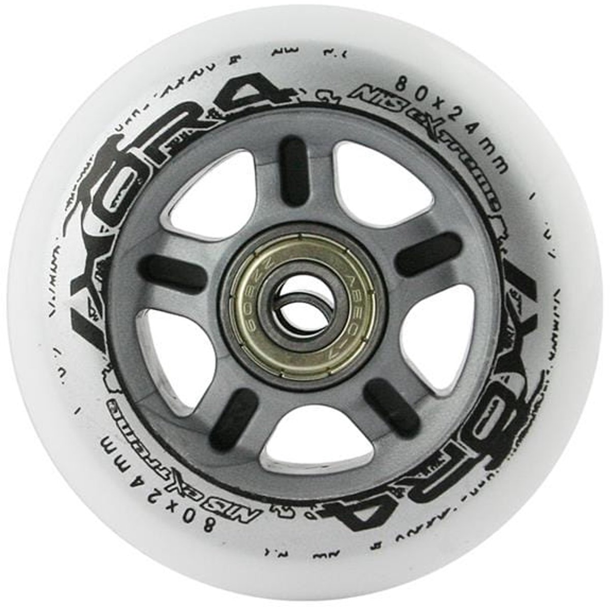 Nils Extreme - PU 80x24 82A Wielen - ABEC-7 Lagers - Biały Skateonderdeel kopen online
