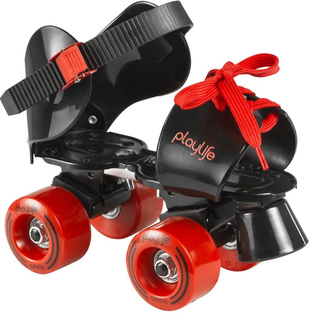 Playlife Rolschaatsen - Maat 28-32Kinderen - Zwart - Rood Verstelbare maat 28-37 Rolschaatsen kopen online