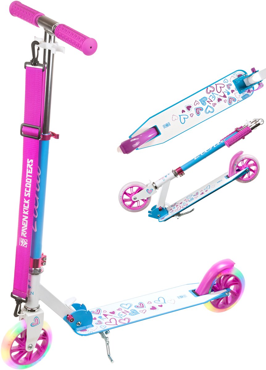 RAVEN Elena Wit 145mm step met lichtgevende LED-wielen Step kopen online