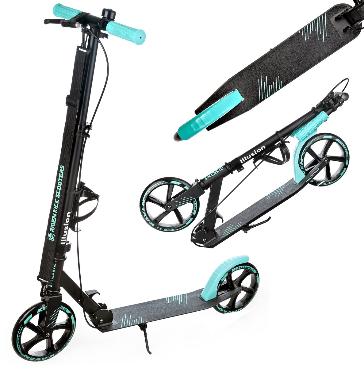 RAVEN Illusion Mintgroen 200mm met rem, bel en bidonhouder Step kopen online
