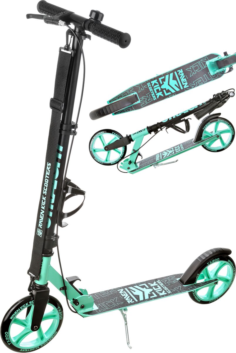 raven straight mintgroen 200mm met rem bel en bidonhouder