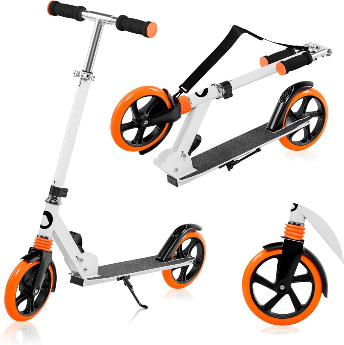 RUX® Stuntstep - Stuntstep Jongen - Stuntstep 10 Jaar en Ouder - Stuntsteps - Wit/Oranje - 87cm x 34cm x 92cm Step kopen online