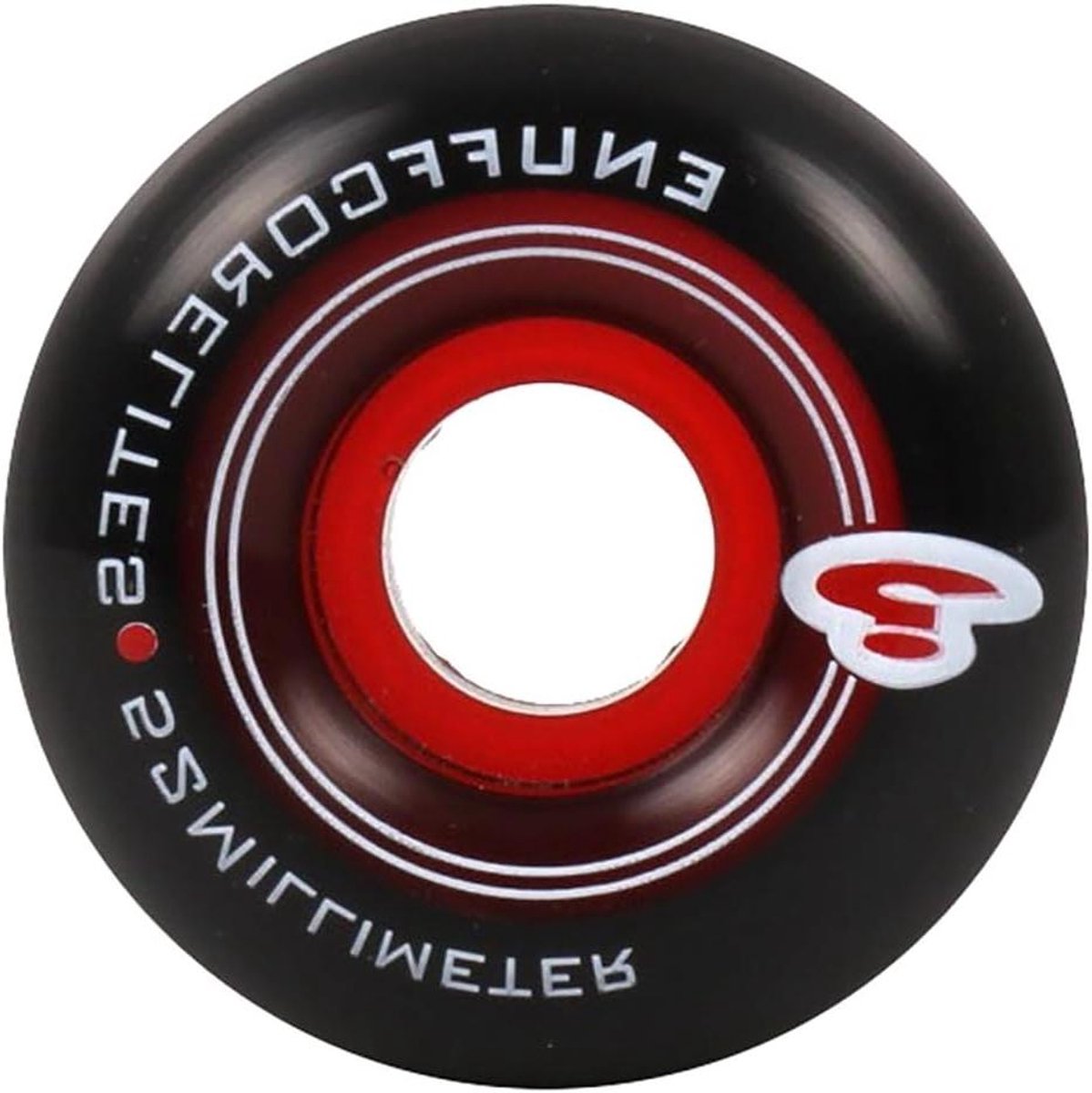 Skateboard Wielen - Skate Onderdelen - Skateboarden - Hard Materiaal - One Size - Zwart Rood Skateonderdeel kopen online