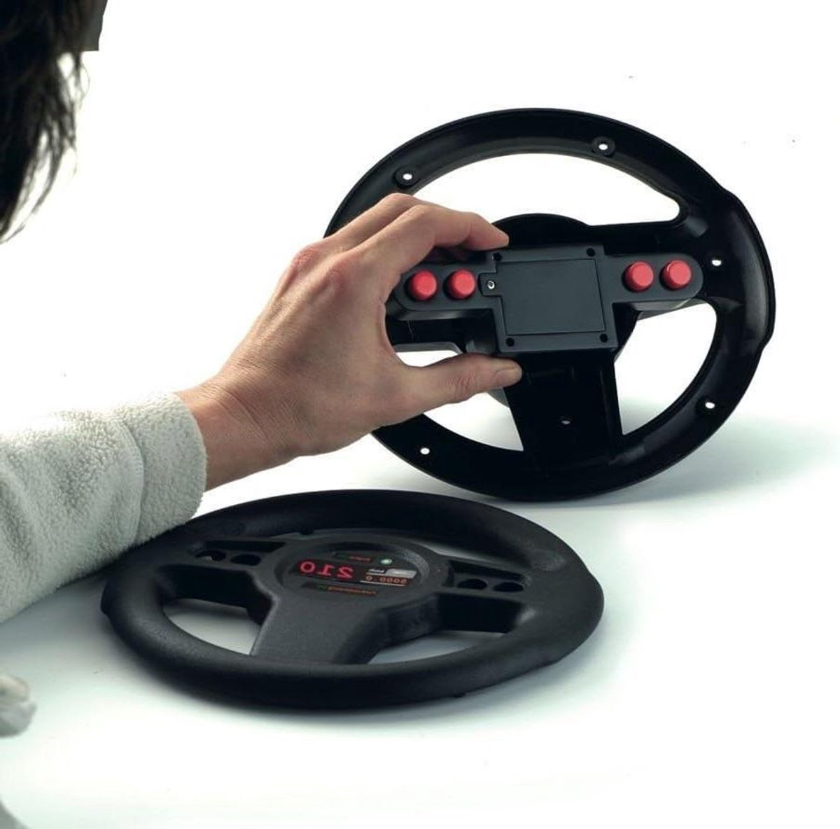 soundbox voor go carts race geluid box voertuig geluiden 4 originele race geluiden 16 cm zwart