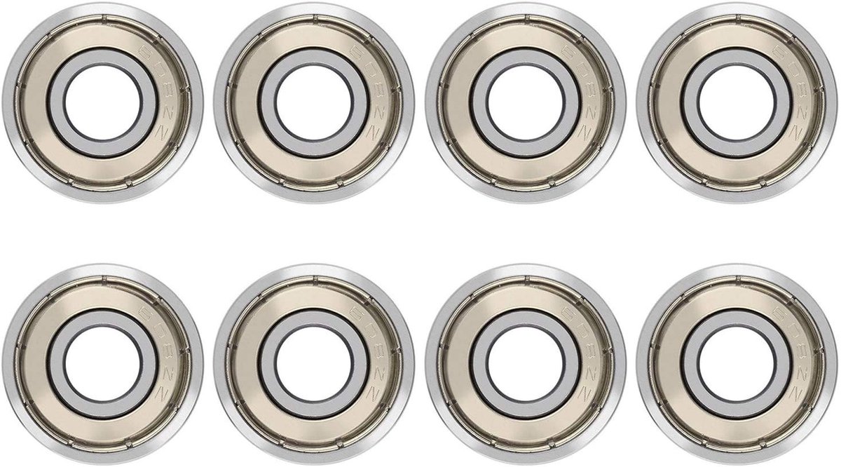 Store_8 - Skating Bearing - Skateboard lagers - Dubbel afgeschermd - Zilver - Roller skate lagers - Kogellagers 608 - Geschikt voor lange platen Skateonderdeel kopen online