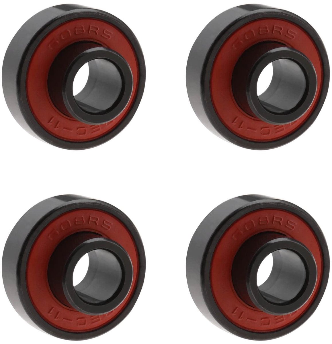 Store_9 - Skateboardlagers - 608-2RS Geïntegreerd Lager - Hoge snelheid - Rood - Laag geluid - Geschikt voor Skateboards en Rolschaatsen - 22 mm bu... Rolschaatsen kopen online
